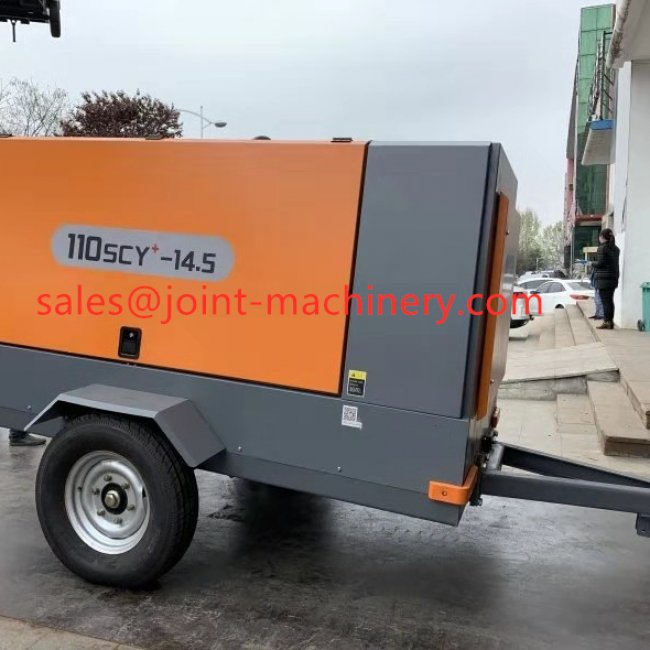  Diesel Driven Portable Air Cooling Screw Compressor／189CFM／298CFM - 2